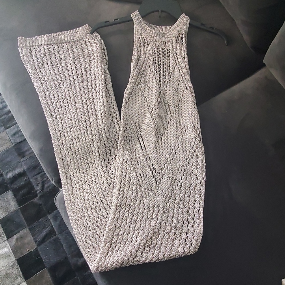 🛑SOLD🛑Metallic Cover Up Dress Size S/M Never worn